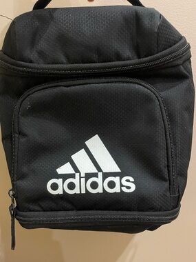 Adidas Black Lunch Bag with White Logo